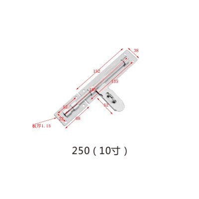 批发直销重型大门304#201#不锈钢木门防盗门不锈钢门栓加厚配件