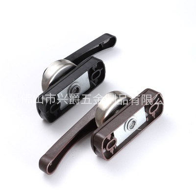 旋盖小双向月牙锁 铝合金门门窗月牙锁小旋盖月牙锁推拉门窗配件