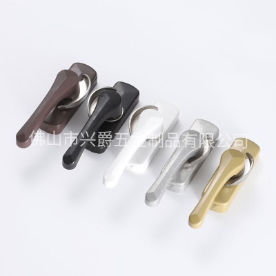 旋盖小双向月牙锁 铝合金门门窗月牙锁小旋盖月牙锁推拉门窗配件