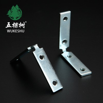 橱柜免拉手角码固定异形攻牙铝框角码直角铝合金门窗角铁厂家批发
