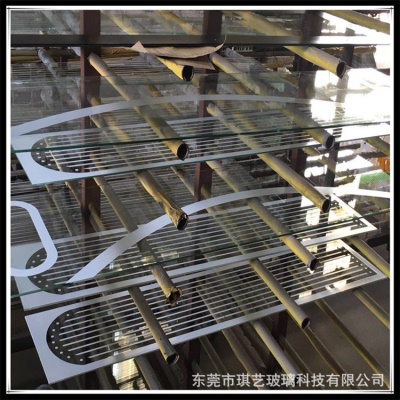 厂家加 工原装玻璃白玻广东东莞丝印玻璃高温丝印钢化玻璃