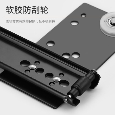 隐形折叠家用隐藏门回旋门衣柜门橱柜侧插门插入式隐形门静音导轨