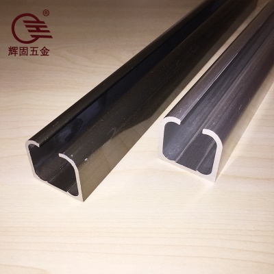 工厂供应 铝合金吊轨 推拉门木门衣柜橱滑轨浴室门静音2.0厚香槟
