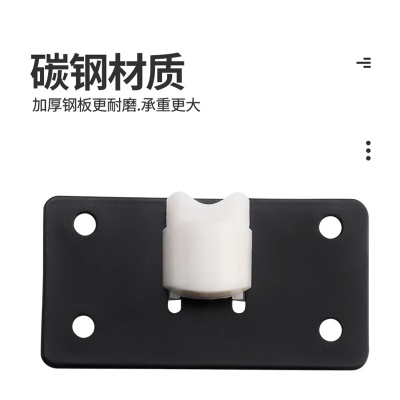 免开槽移门轮双滑槽移门单轨道推拉门凸轮滑轨吊滑老式趟门轮导轨
